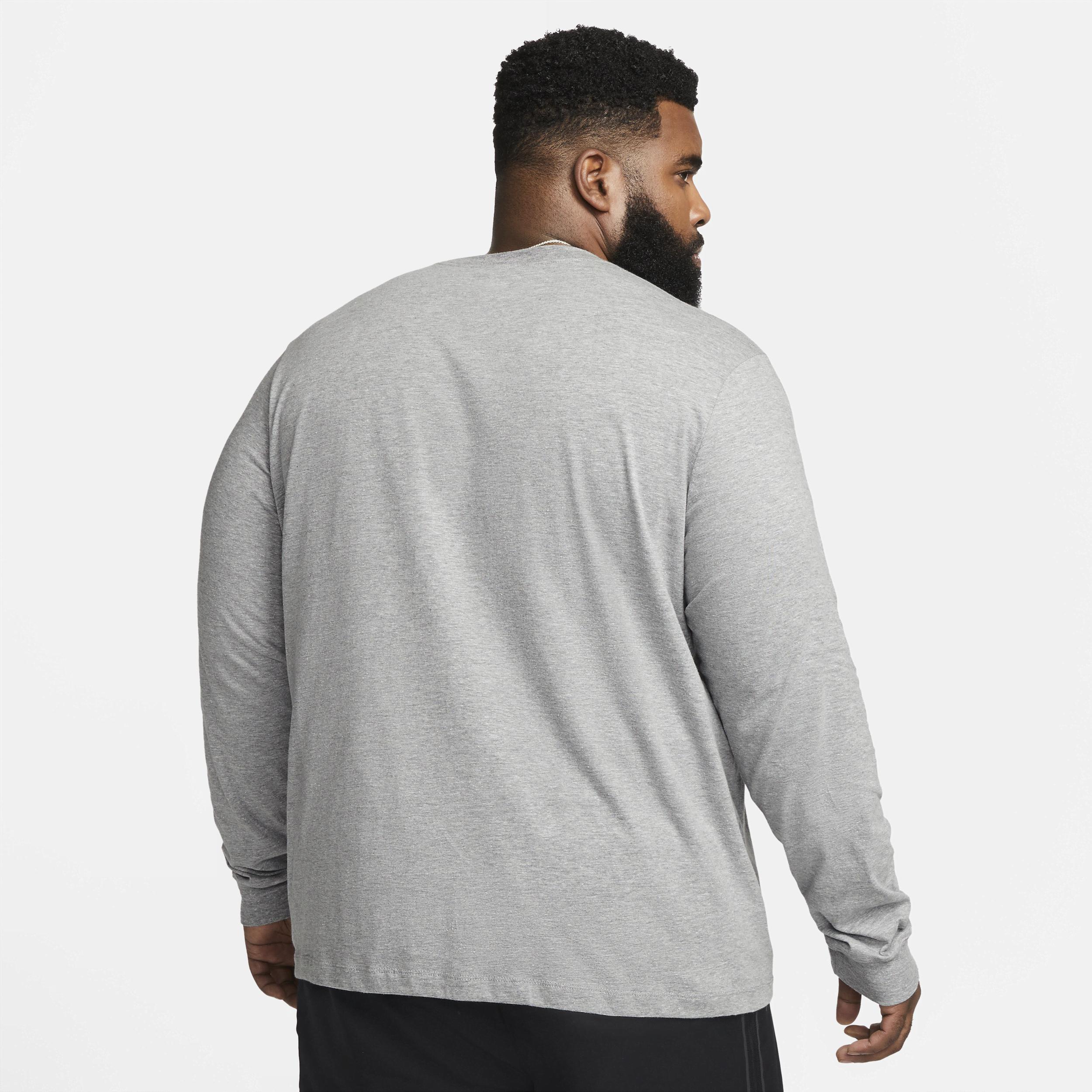 Nike Mens Nike Sportswear Long Sleeve T-Shirt - Mens Black/Grey Product Image