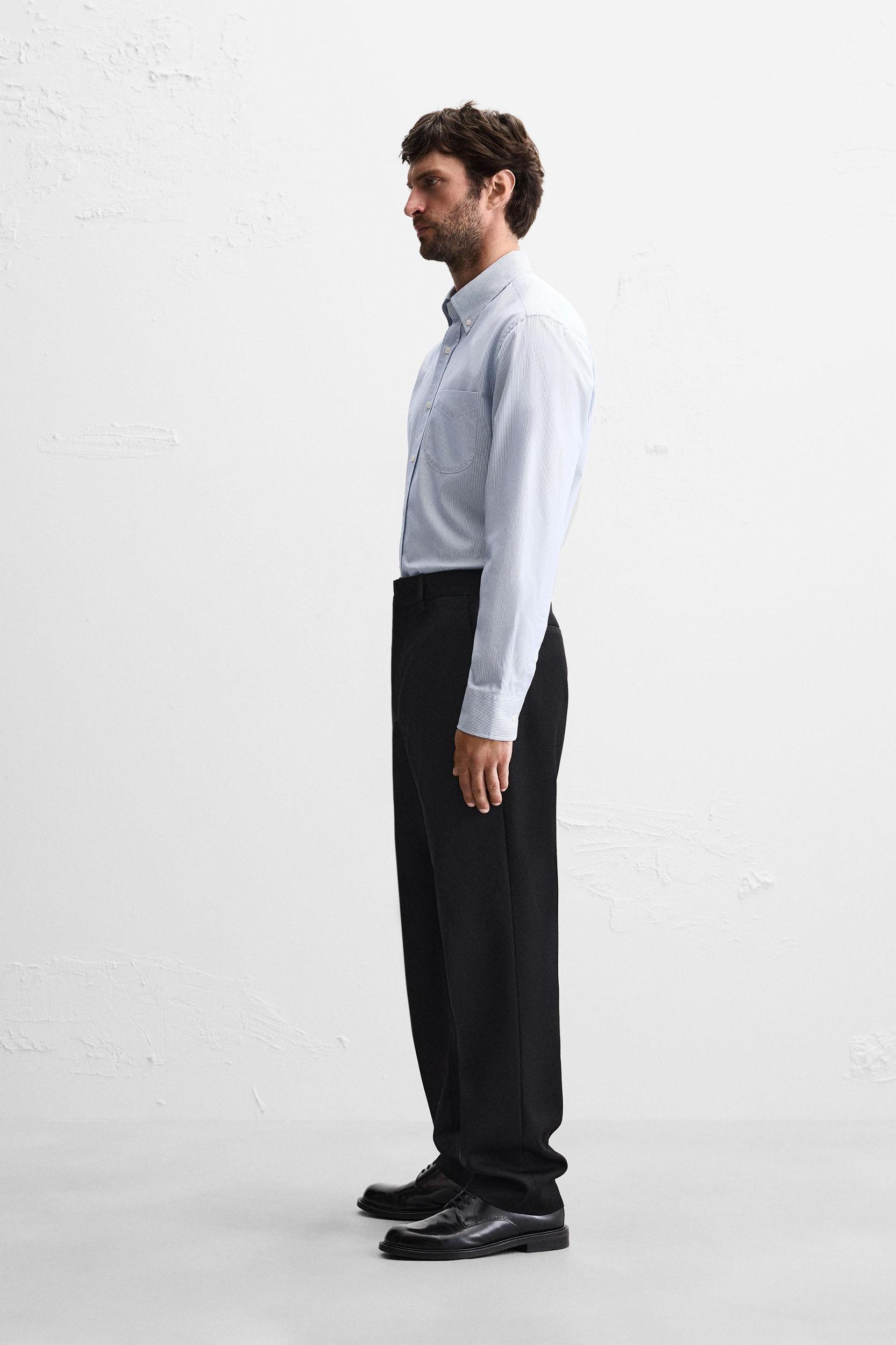 TEXTURED STRIPED SHIRT Product Image