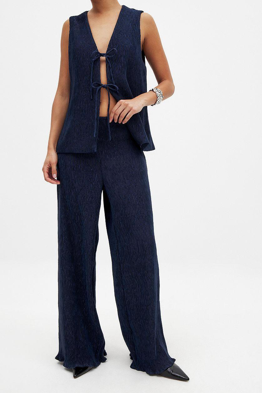 Structured Mid Waist Pants Product Image