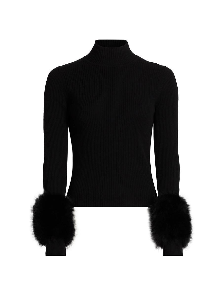 Womens Magnus Rib-Knit Merino-Wool Turtleneck Sweater Product Image