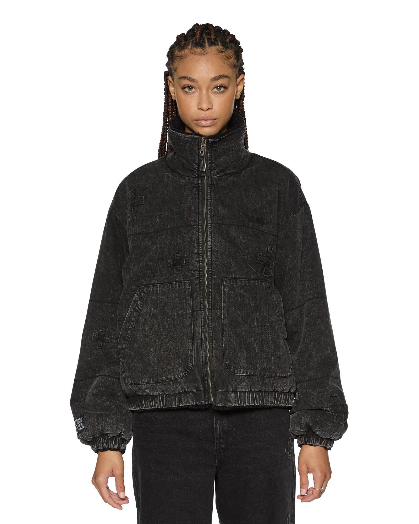 REVERSIBLE PUFFER JACKET NOIR KRAFTWERK/BLACK Female Product Image