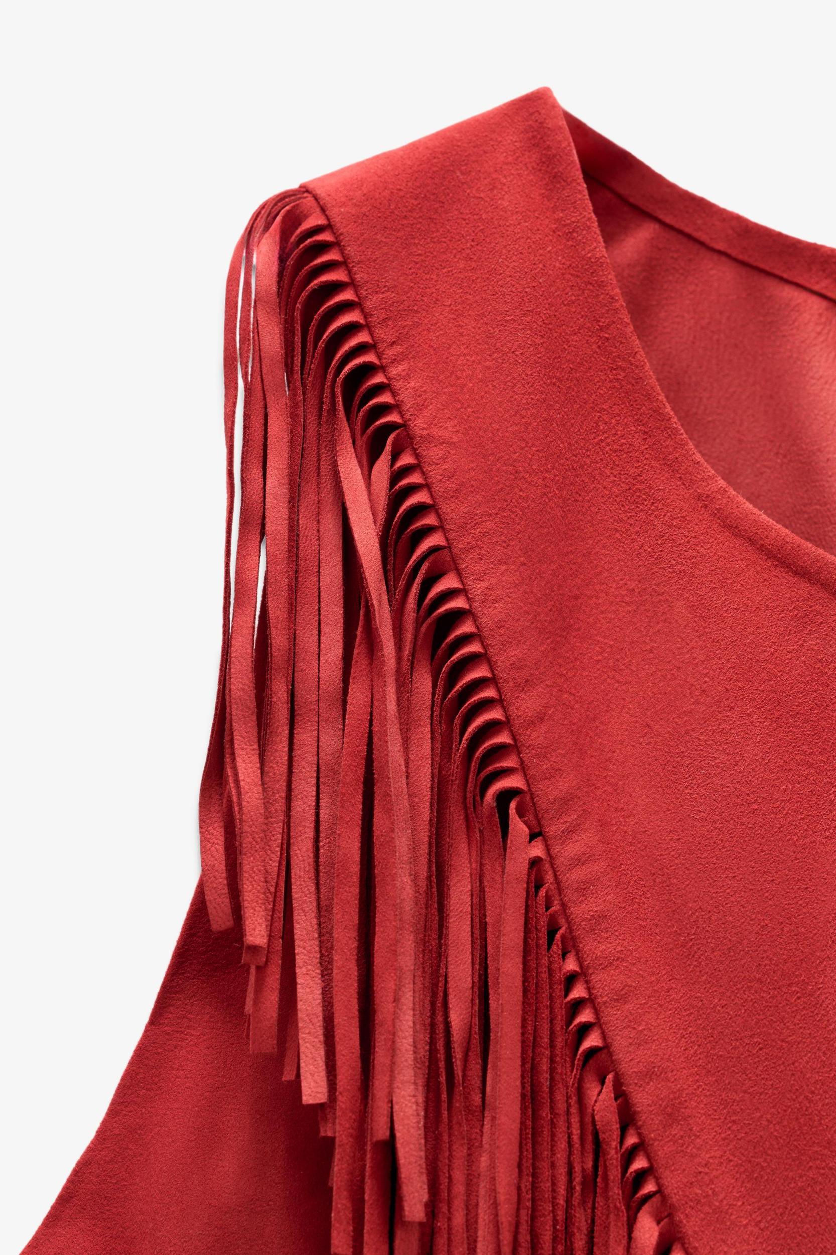 LIMITED EDITION SUEDE FRINGE TOP Product Image