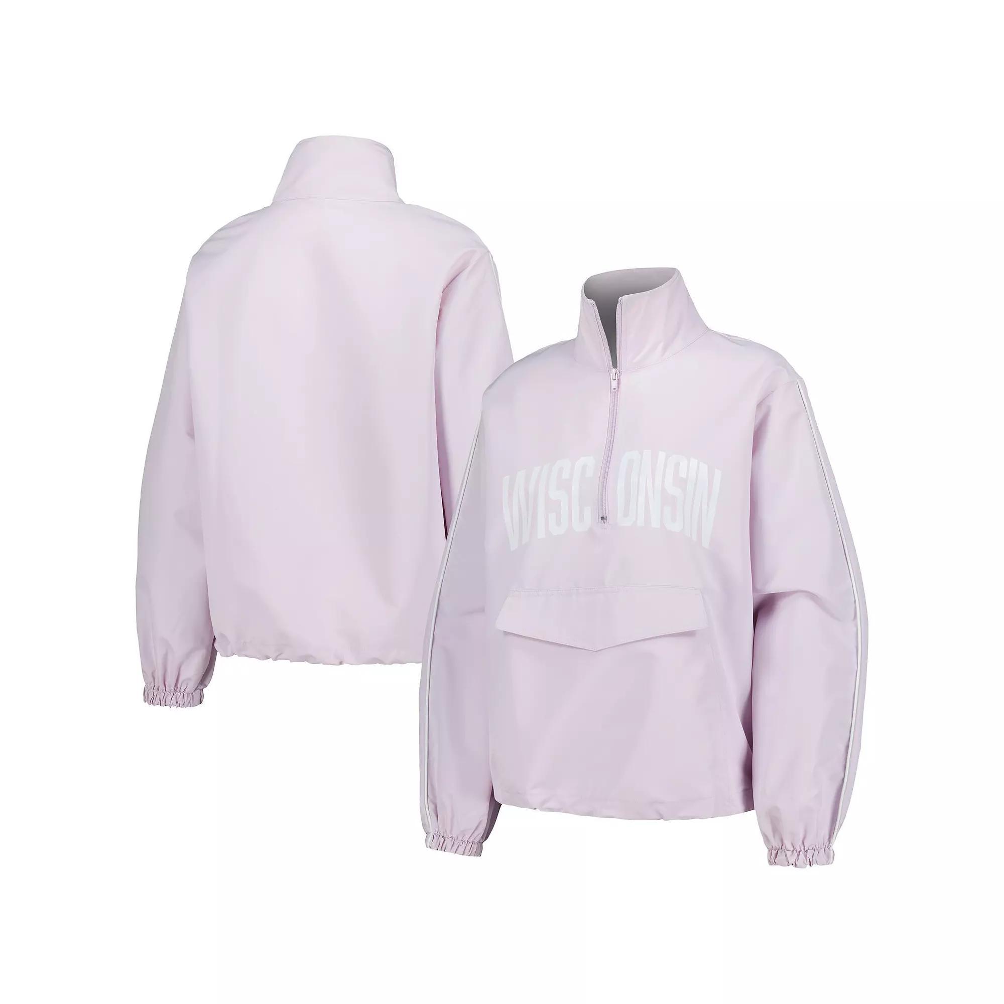 Women's Lusso Purple Wisconsin Badgers Parker Quarter-Zip Rain Tech Jacket, Size: XL Product Image