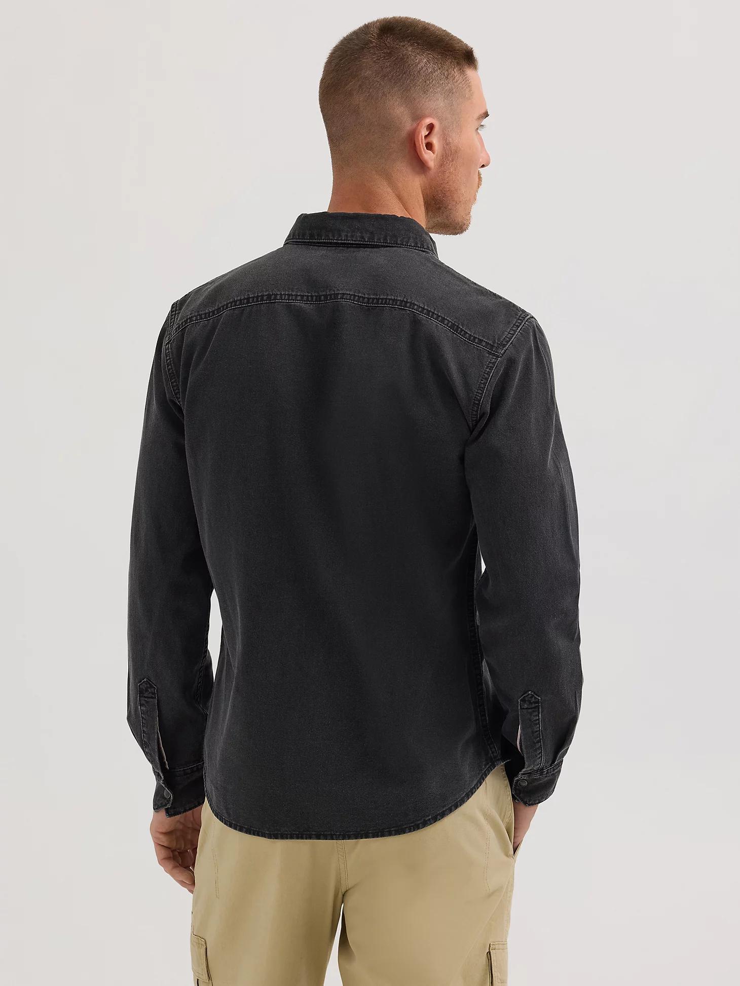 Men's Slim Denim Snap Front Shirt | Men's SHIRTS | Wrangler® Product Image