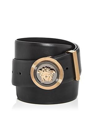 Mens Medusa Buckle Leather Belt Product Image