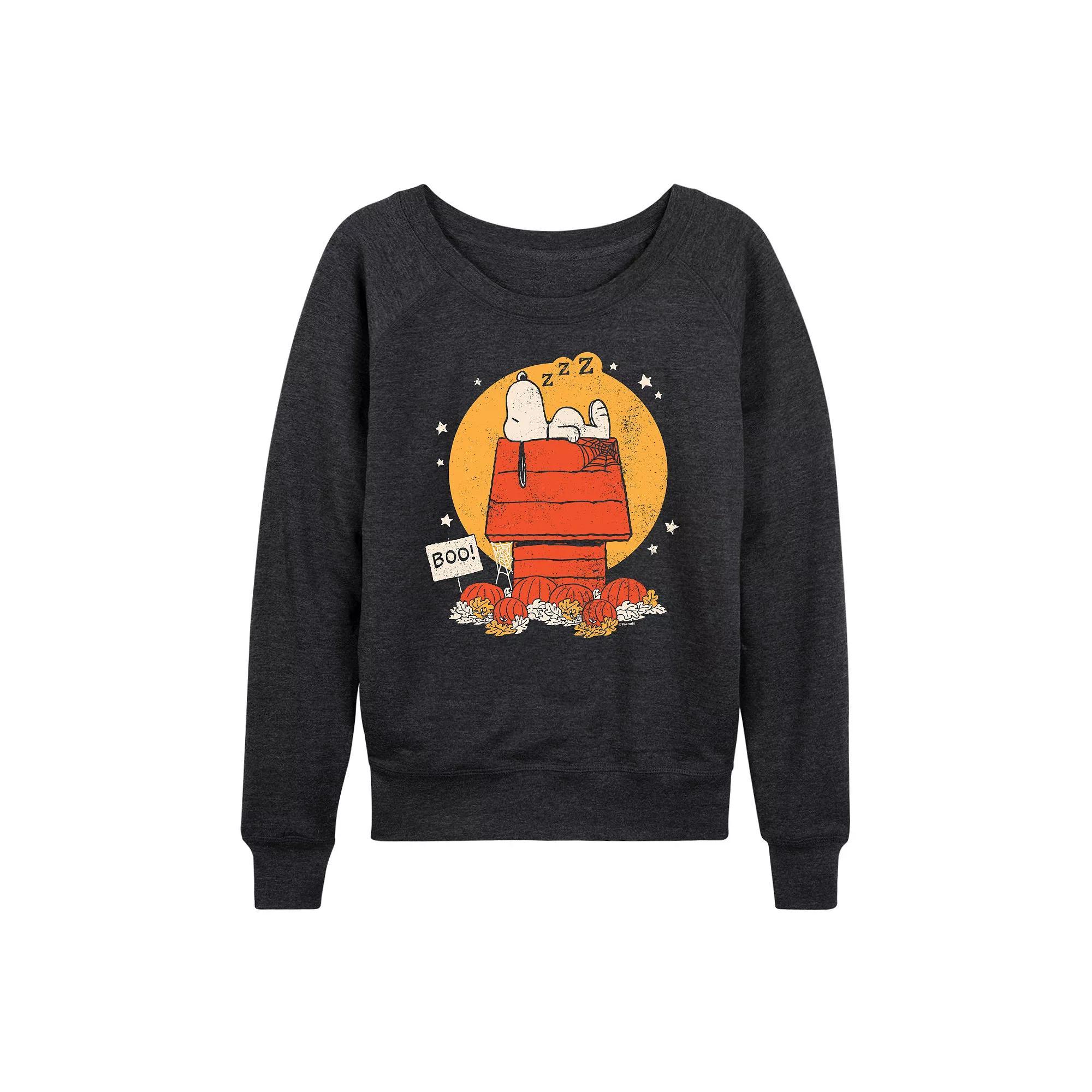 Womens Chucky Free Hugs French Terry Long Sleeve Tee Heather Grey Product Image