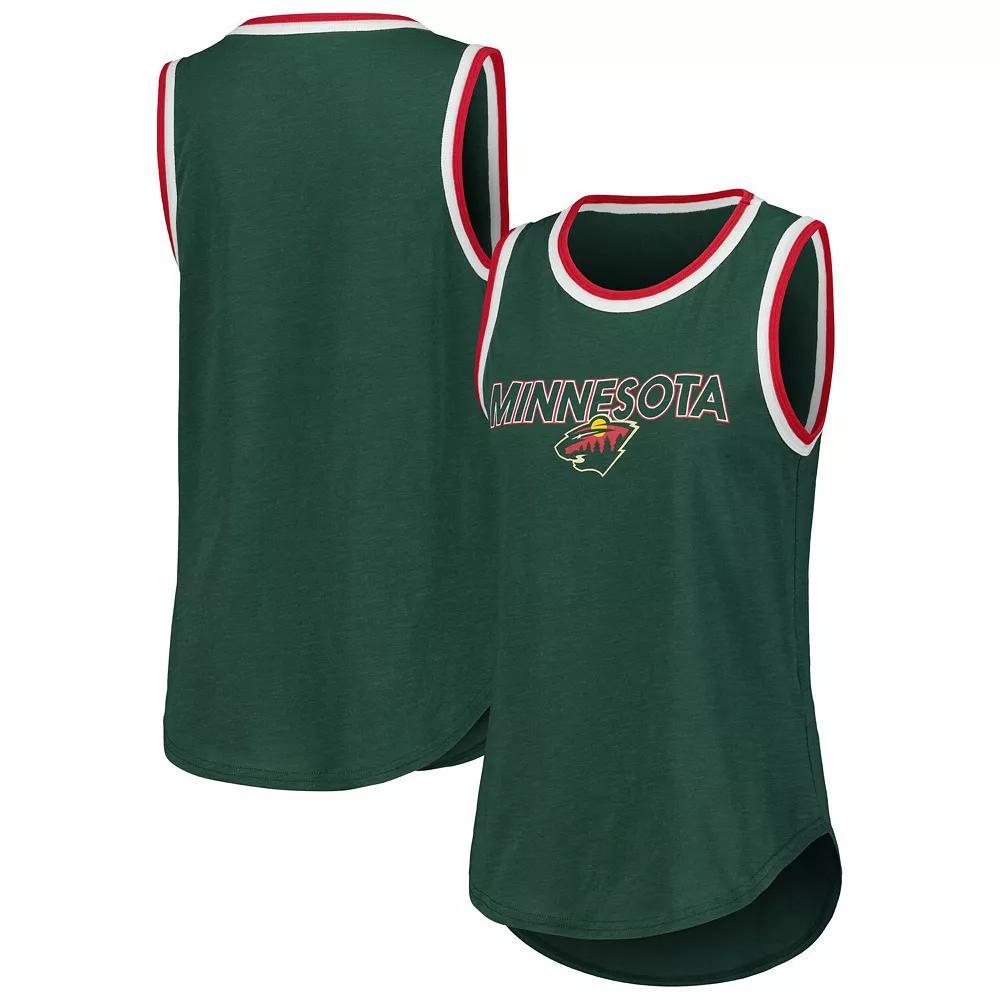 Women's G-III 4Her by Carl Banks Green Minnesota Wild Strategy Tank Top, Size: Large Product Image