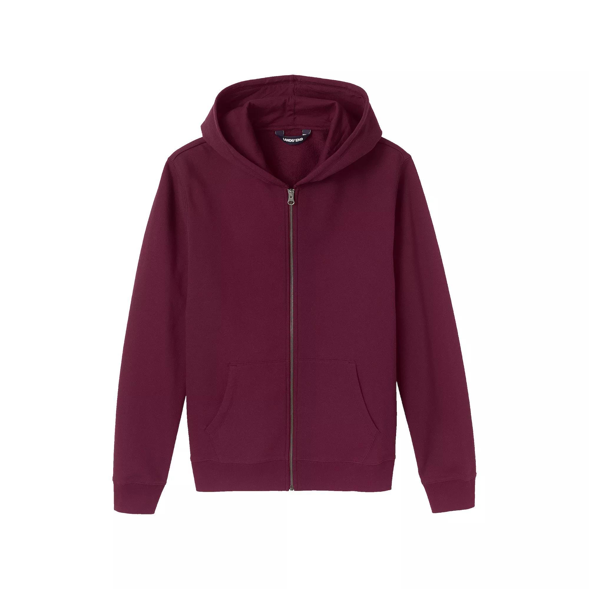 Adult Lands' End School Uniform Zip-Front Sweatshirt, Men's, Size: Large, Classic Blue Product Image