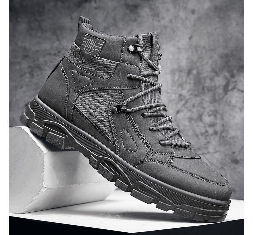 High Top Lace Up Sneakers Product Image