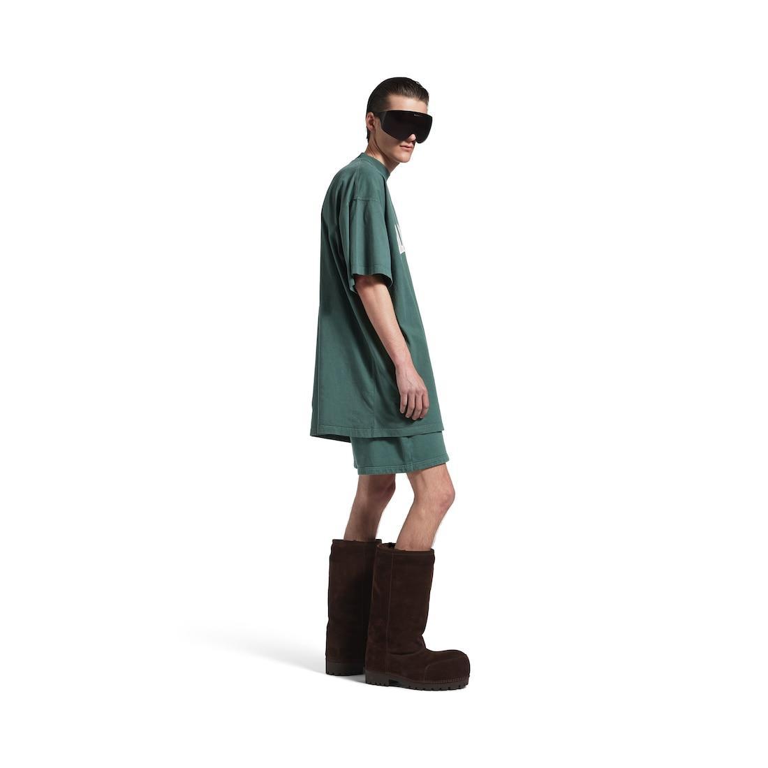 Men's Basketball Oversized T-shirt in Dark Green/light Green Product Image