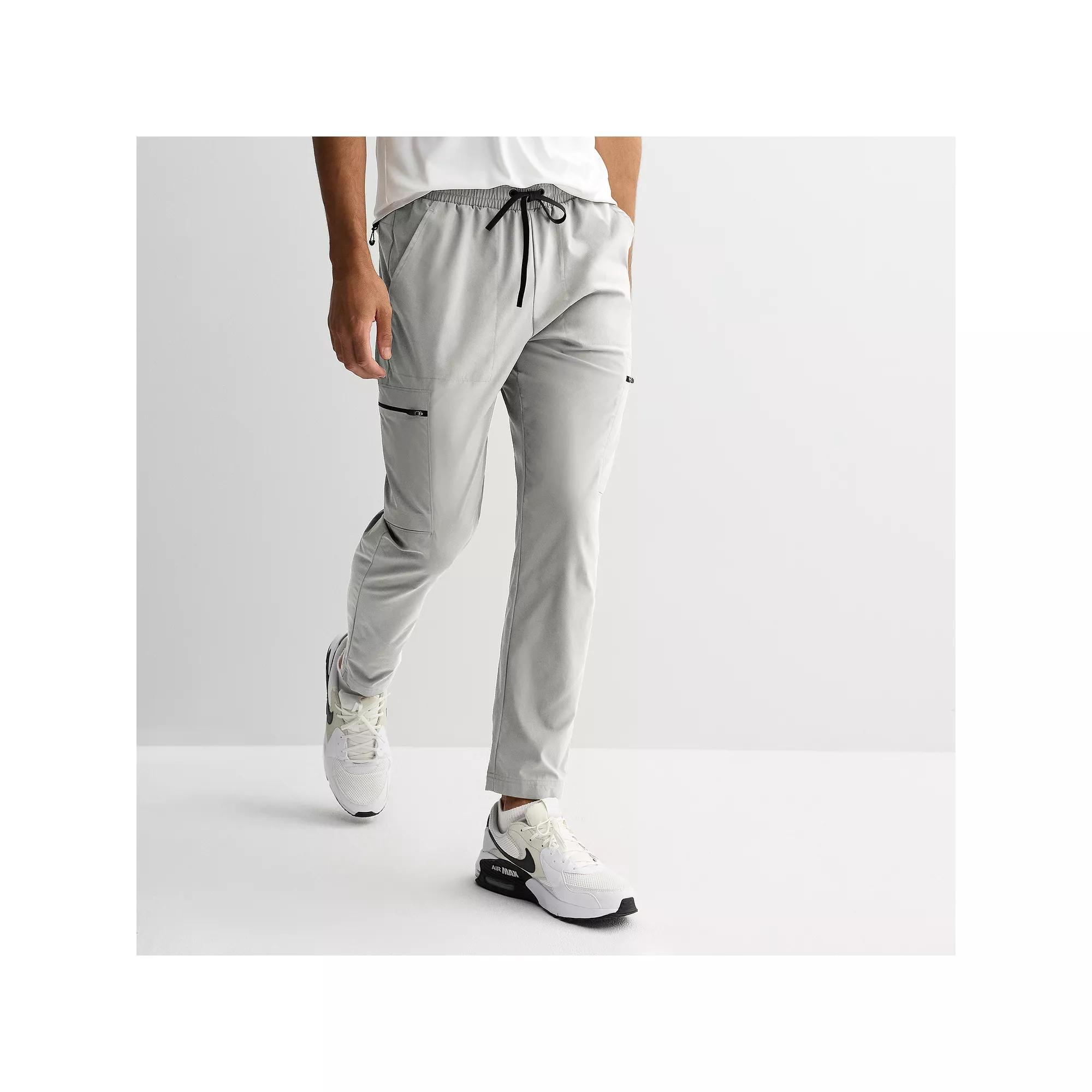 Men's Tek Gear® Midweight Woven Cargo Pants, Size: Medium, Silver Spring Product Image