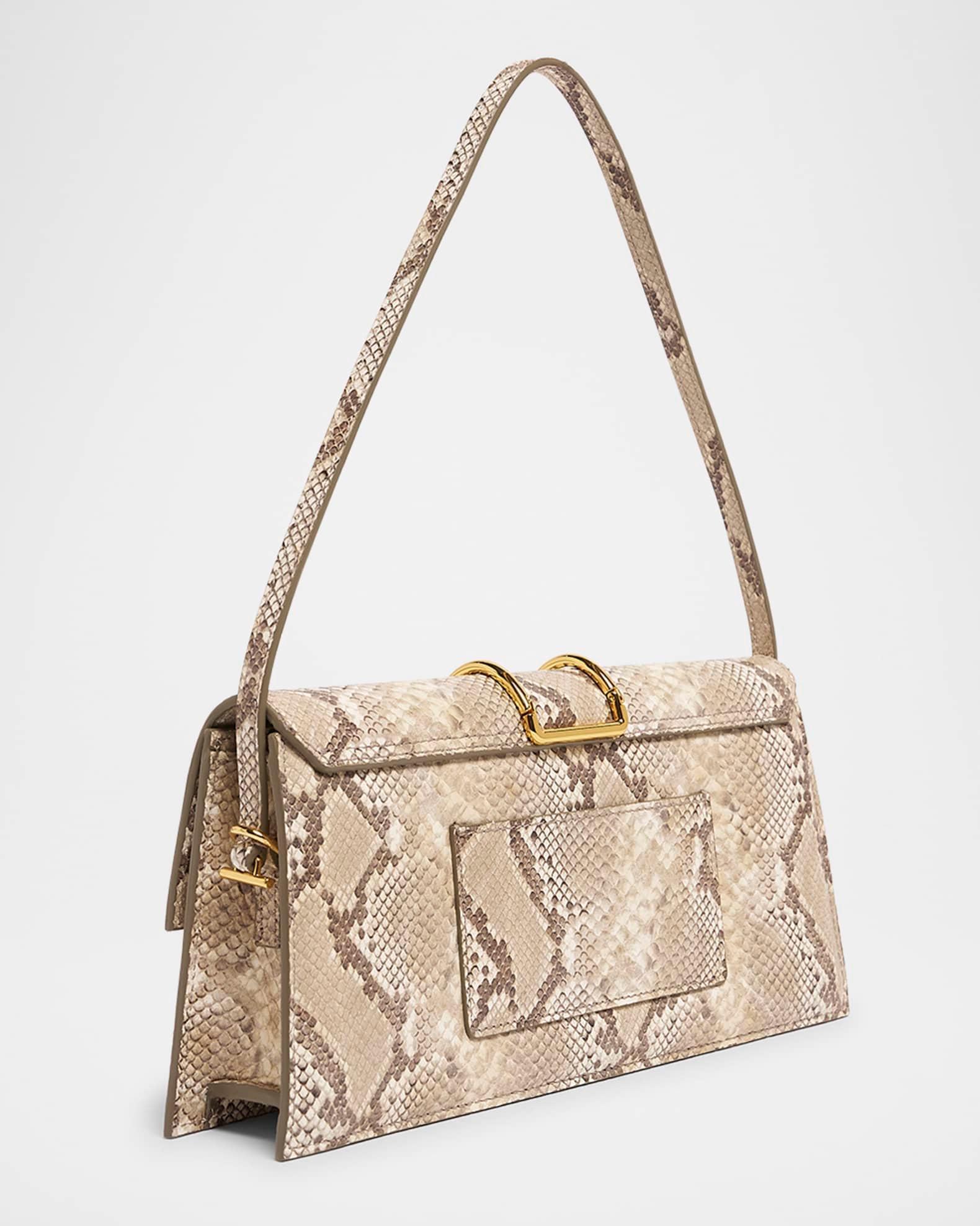 Le Bambino Long Snakeskin Leather Shoulder Bag Product Image