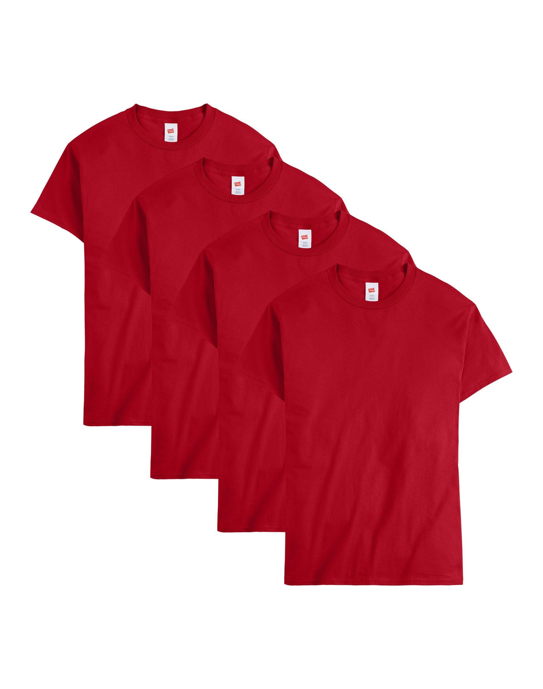 Men's Hanes® Essentials 4-Pack Cotton T-Shirt, Size: XL, Blue Product Image