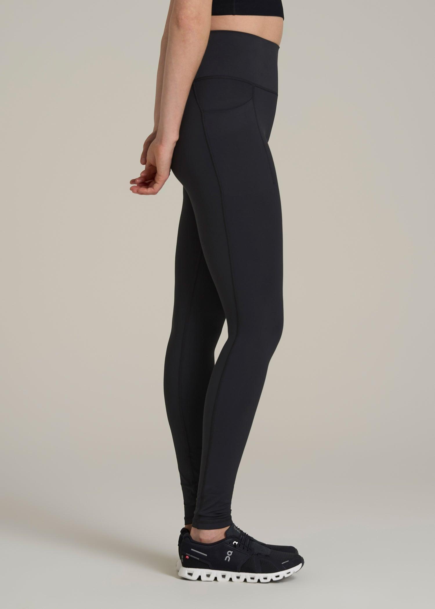 Balance Cinched Back Pocket Legging for Tall Women in Black Product Image
