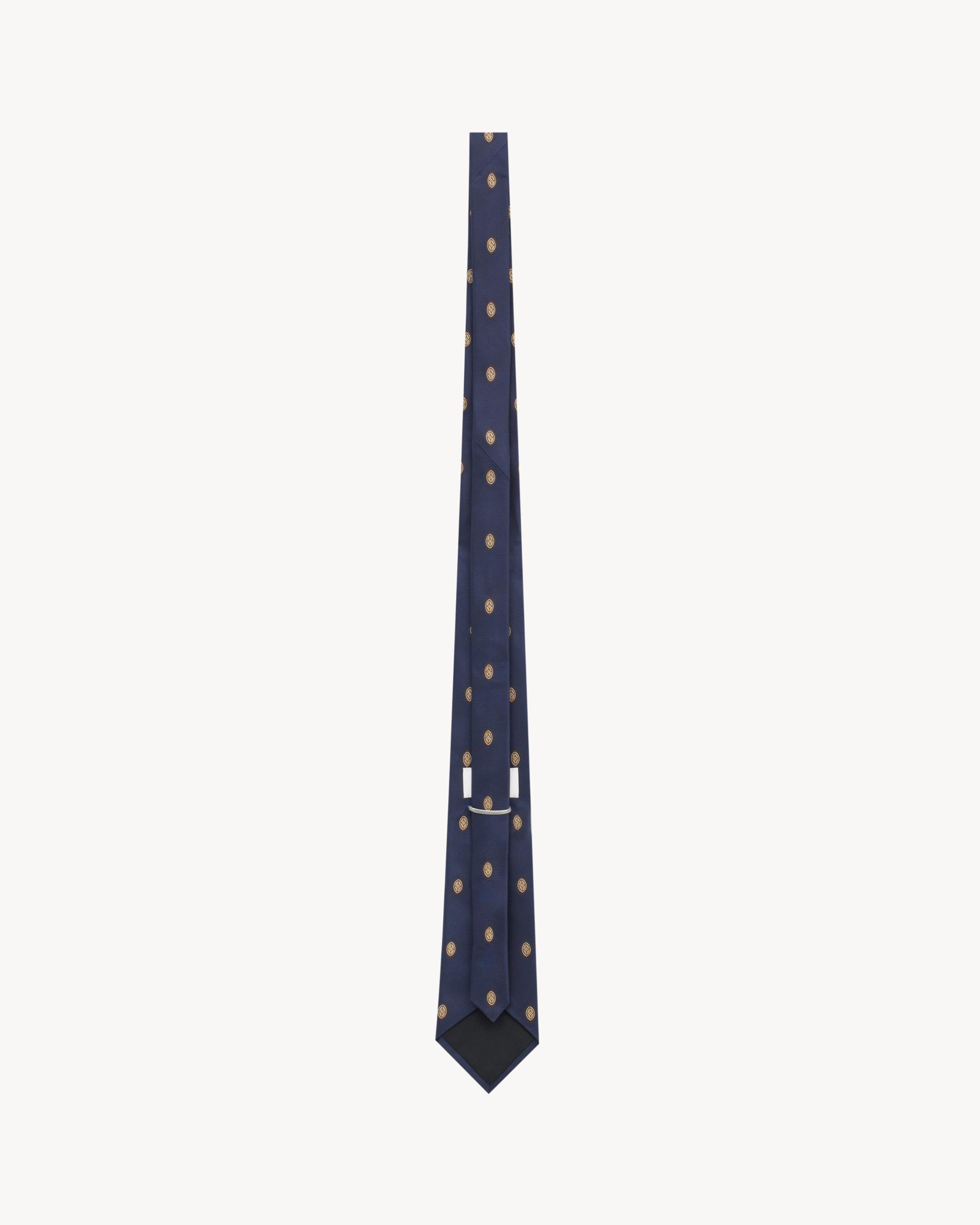 wide tie in medallion silk jacquard Product Image