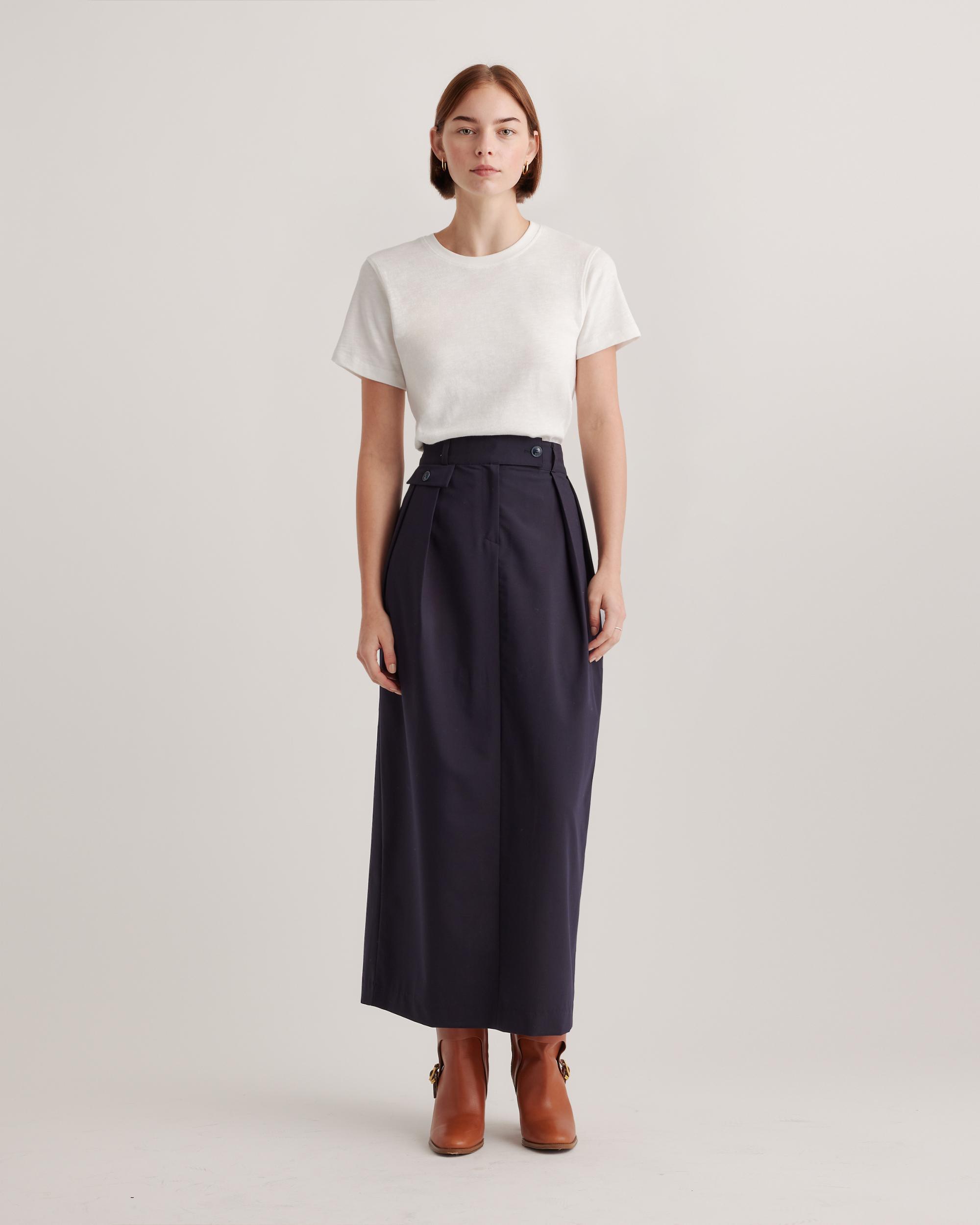 Quince | Women's Slub Crewneck T-Shirt Size XS, Organic Cotton Product Image