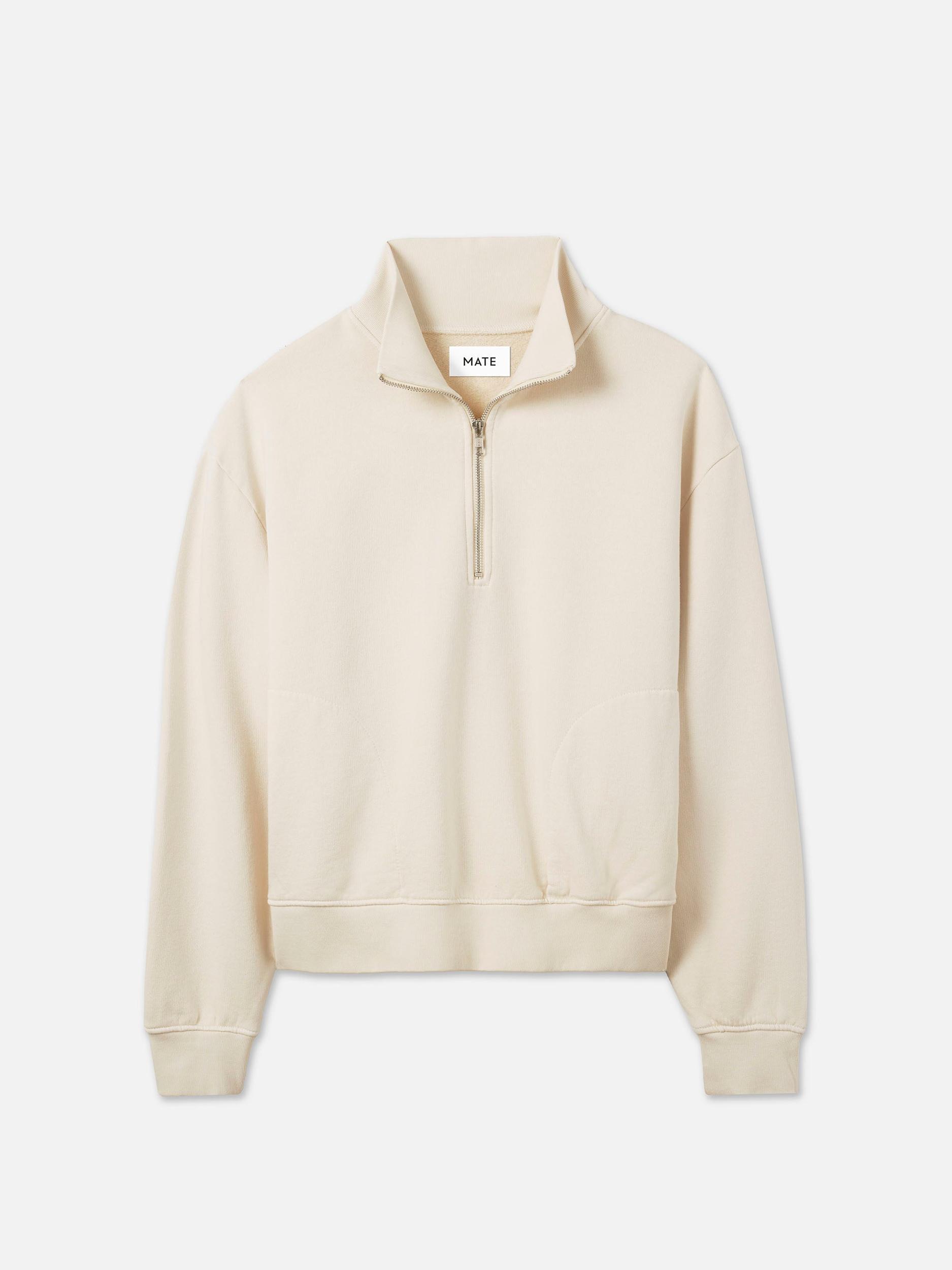 Organic Fleece Quarter Zip Sweatshirt Female Product Image