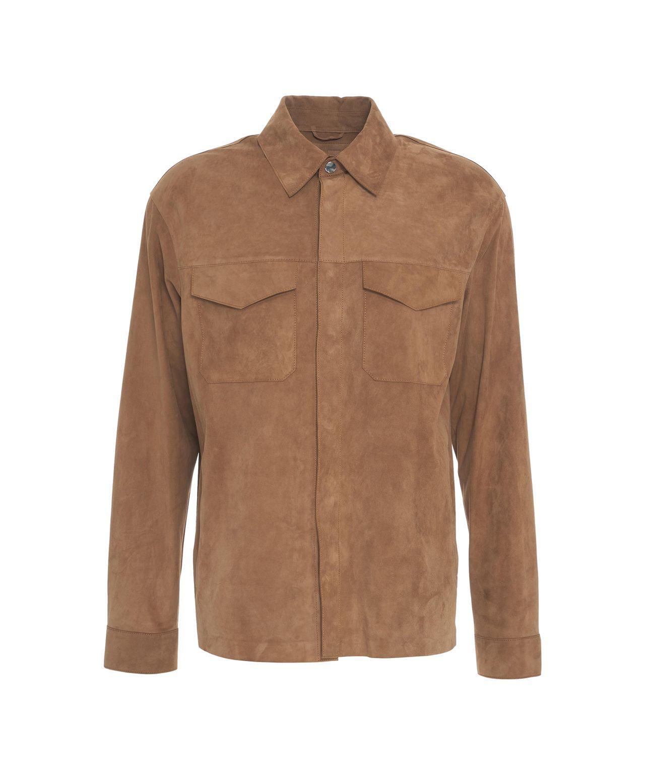 Overshirt in suede Product Image