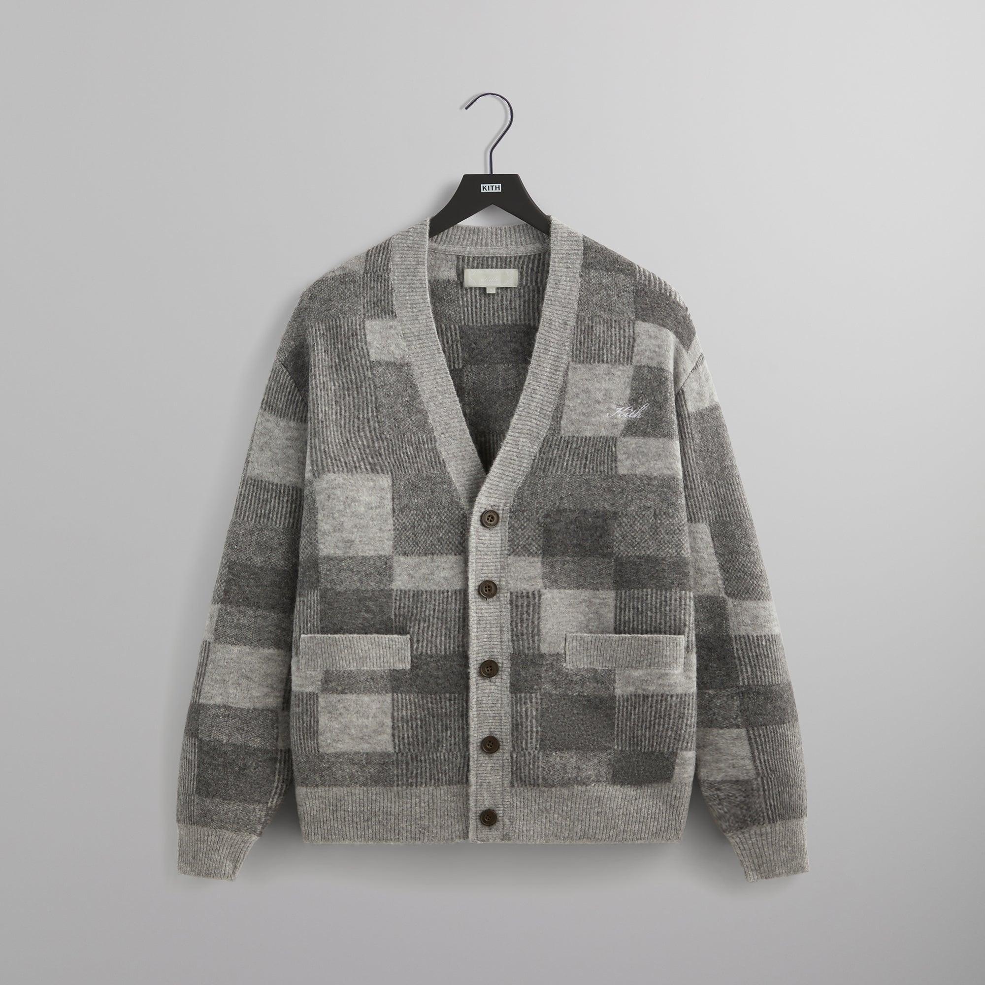 Kith Jean Check Cardigan - Tin Male Product Image