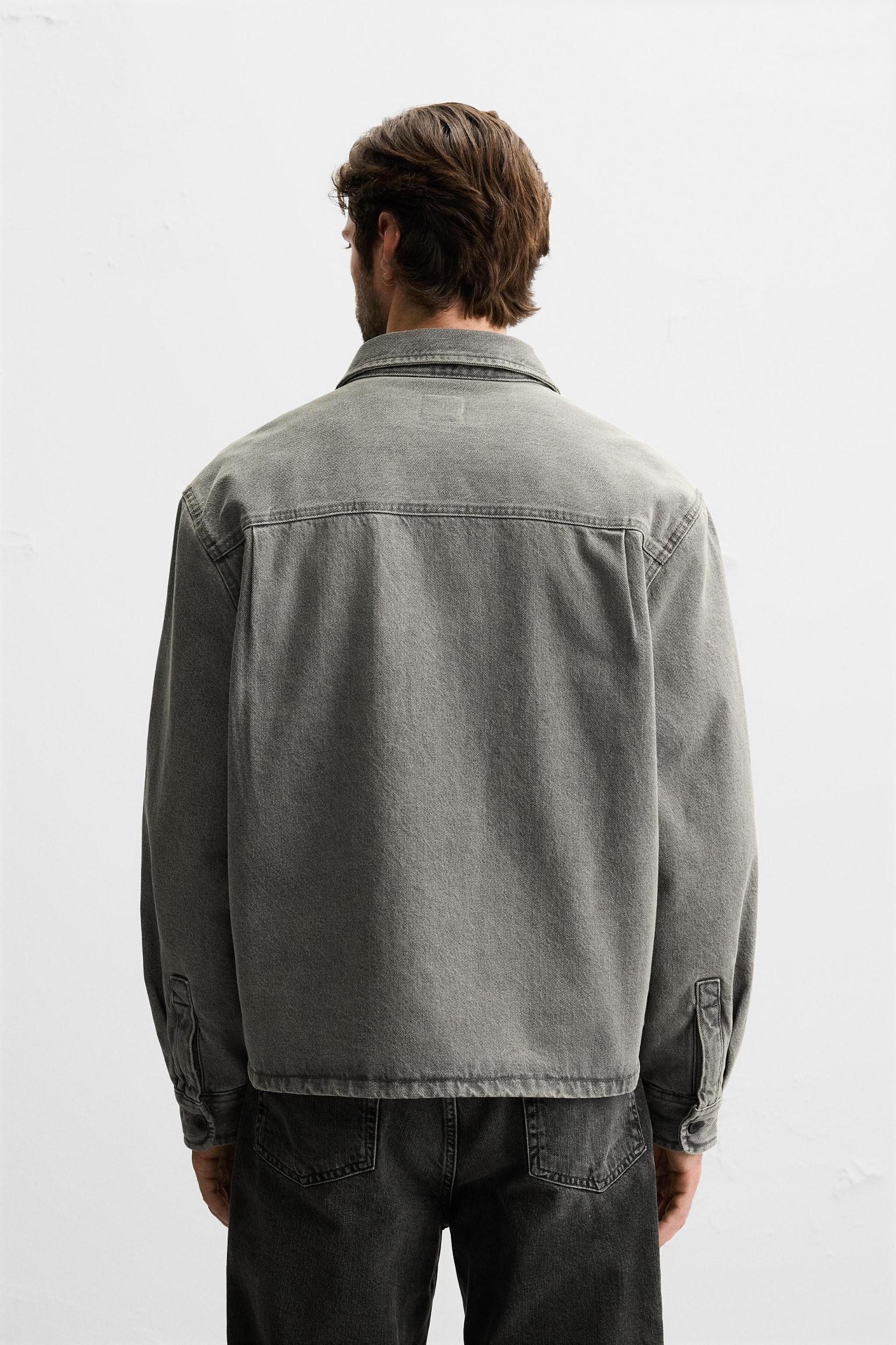 WASHED DENIM OVERSHIRT Product Image