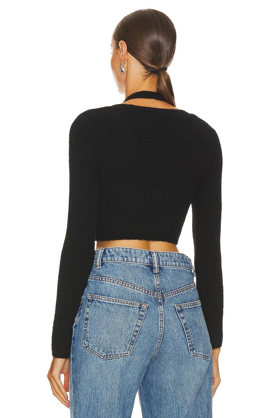 Twinset Long Sleeve Halter Cardigan Alexander Wang Product Image