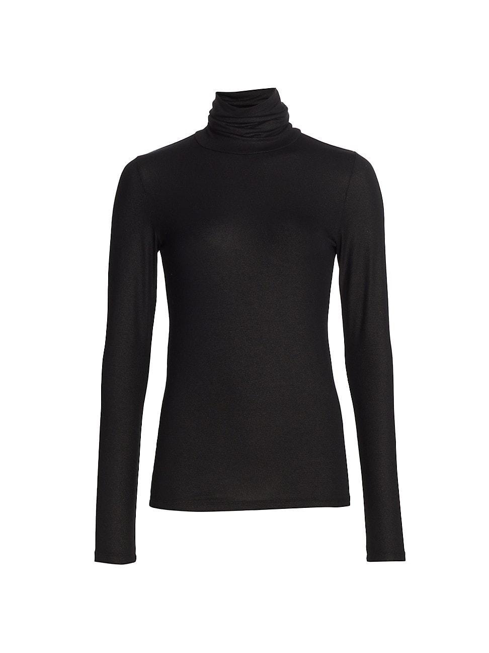 Majestic Filatures Metallic Turtleneck Top Product Image