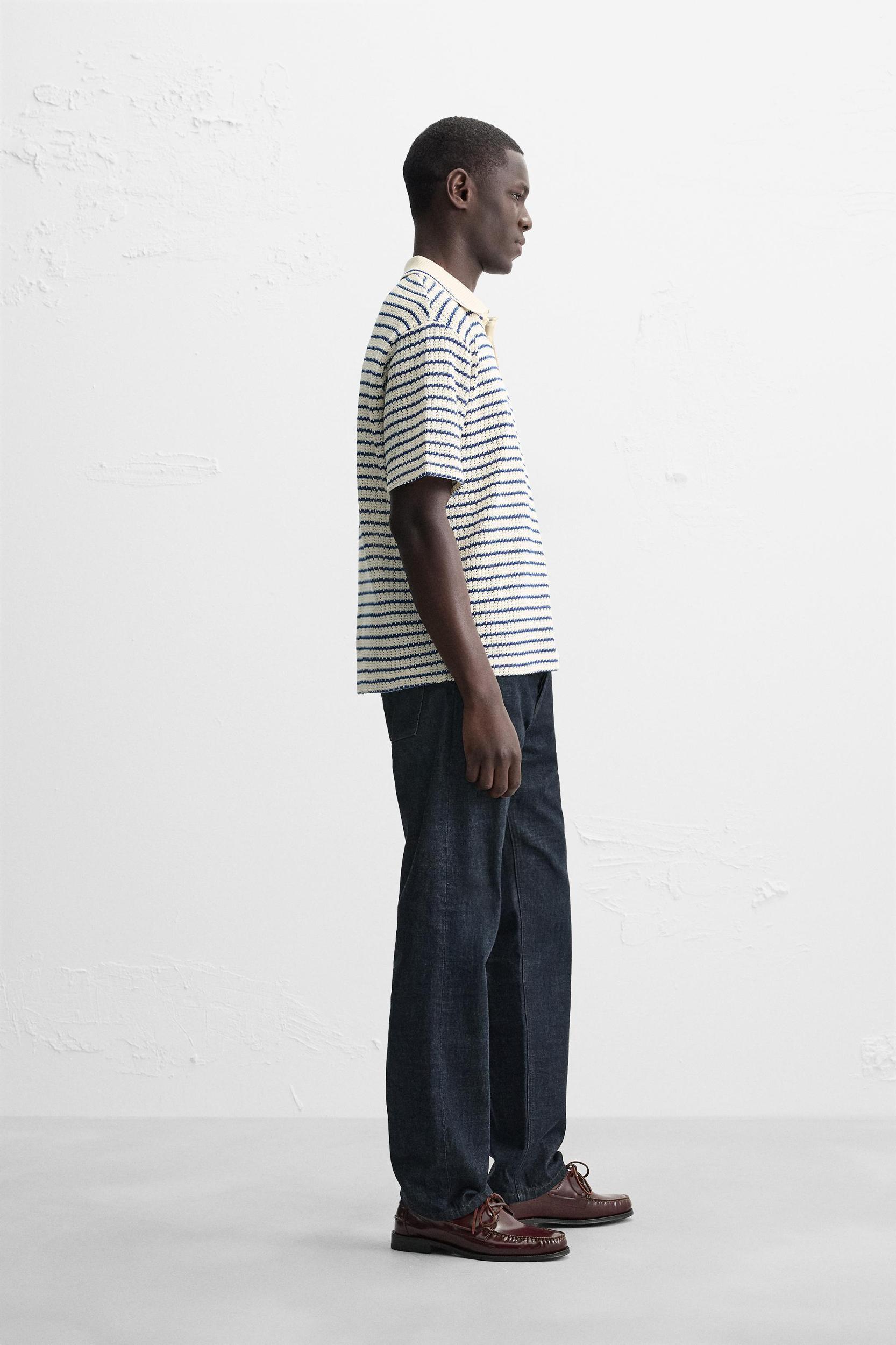 STRIPED JACQUARD POLO Product Image