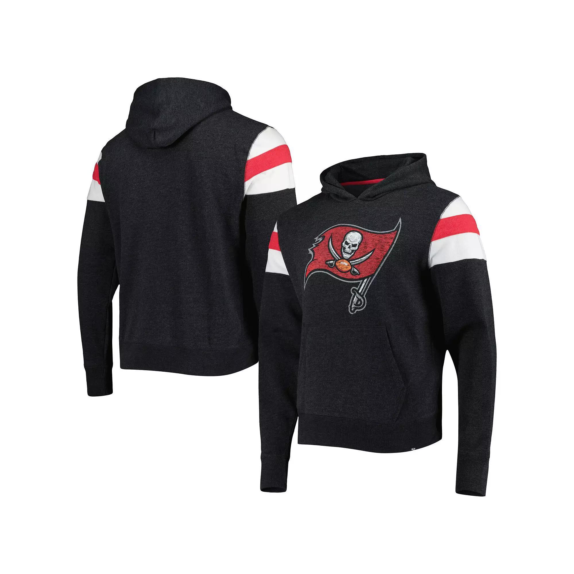 Men's '47 Black Tampa Bay Buccaneers Premier Nico Pullover Hoodie, Size: Medium Product Image