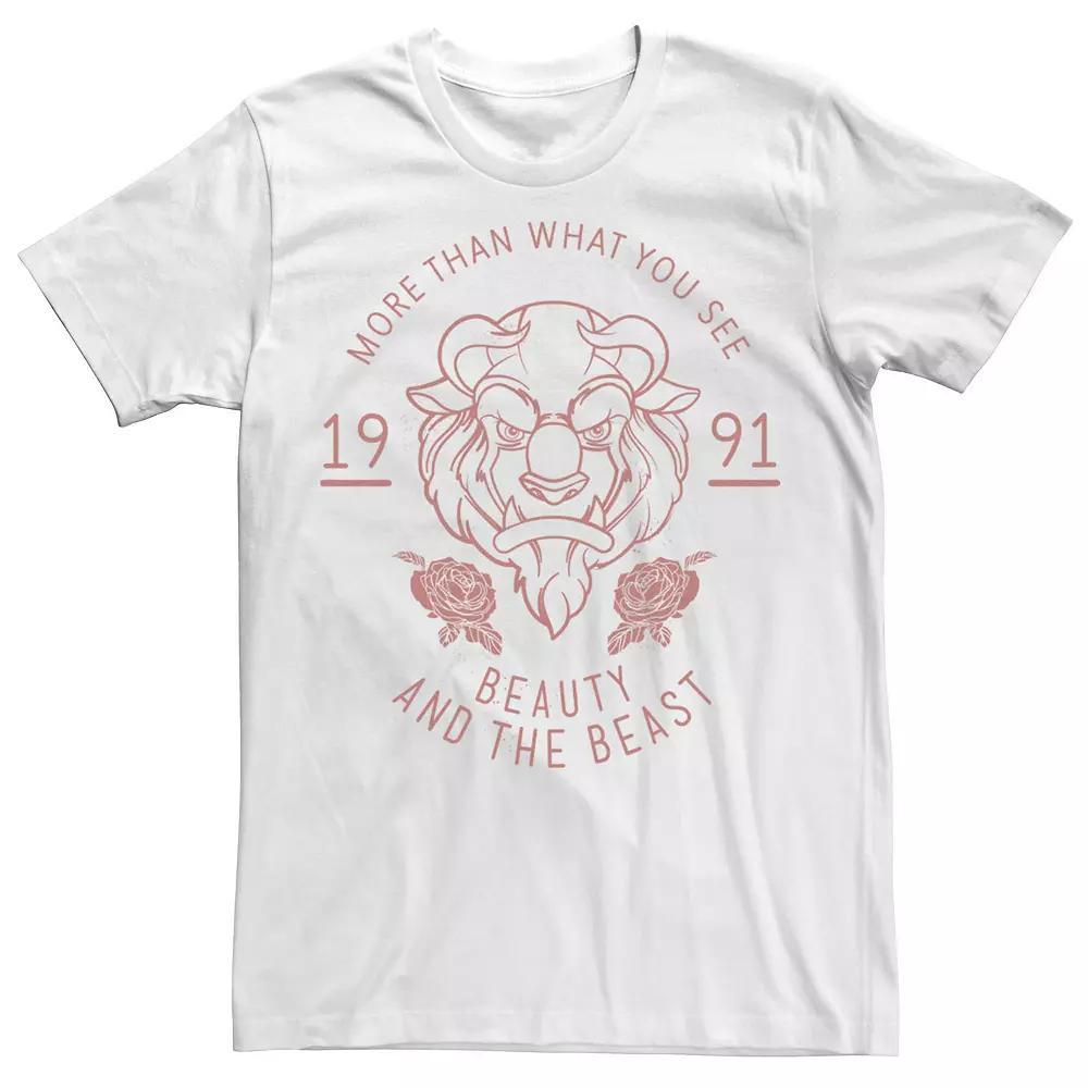 Disney's Beauty And The Beast Men's 1991 Tee, Size: 3XL, Natural Product Image