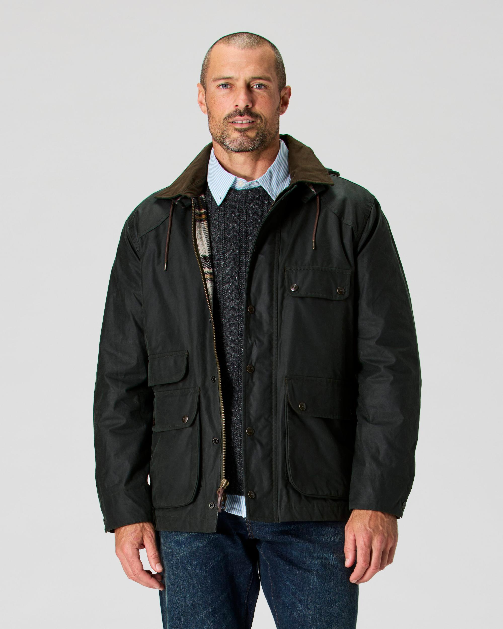 Flannel-Lined Waxed Hudson Jacket Product Image