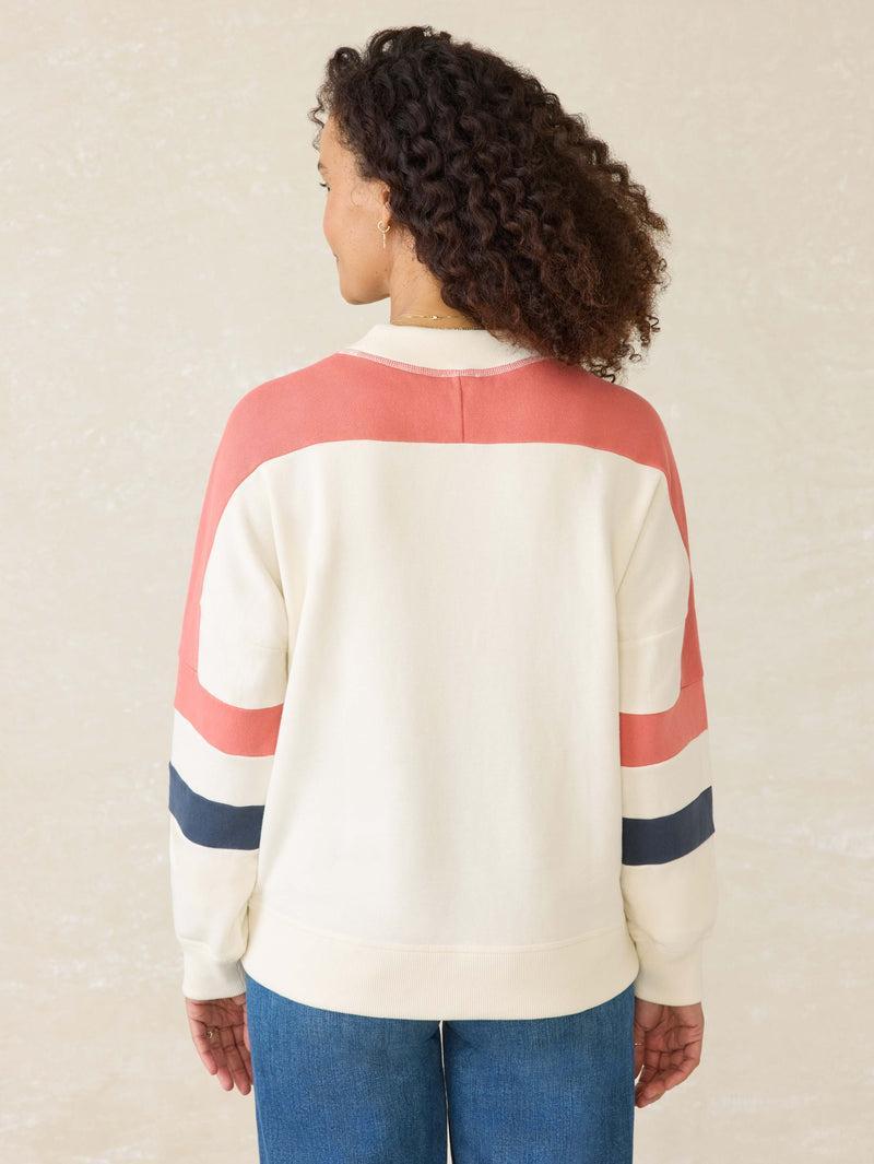 High Standard Fleece Varsity Crew - Rosewood Field Product Image