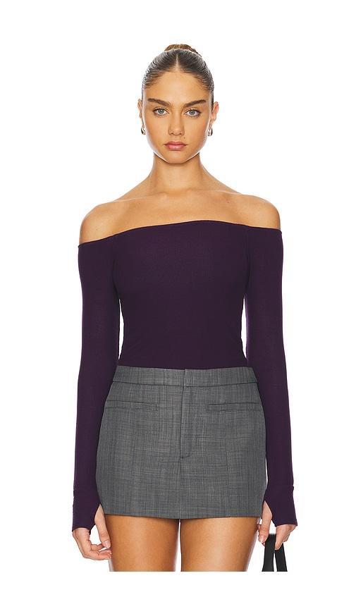 Lanny Off Shoulder Long Sleeve Top Michael Lauren Product Image