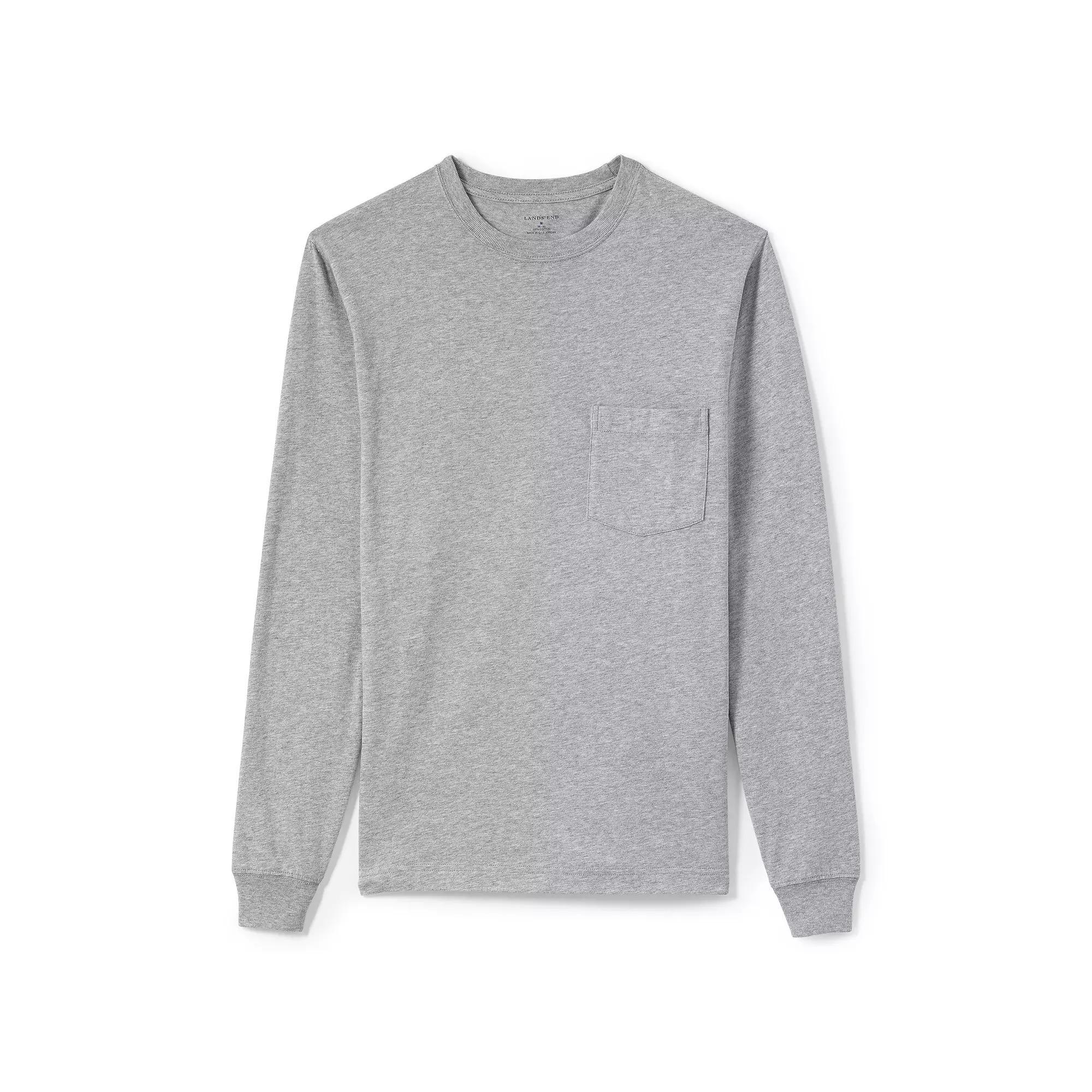 Men's Lands' End Super-T Pocket Tee, Size: Medium, Radiant Blue Product Image
