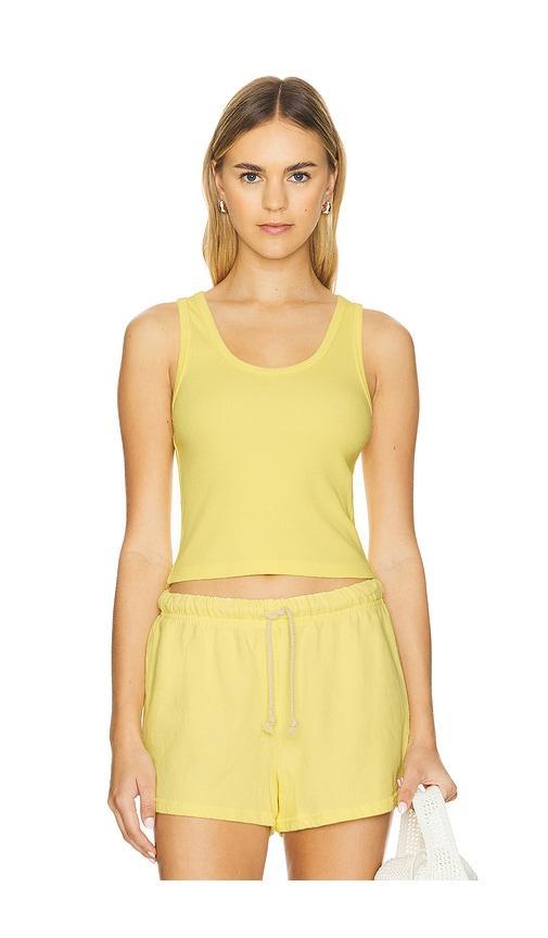 Structured Rib Bra Friendly Tank Top perfectwhitetee Product Image