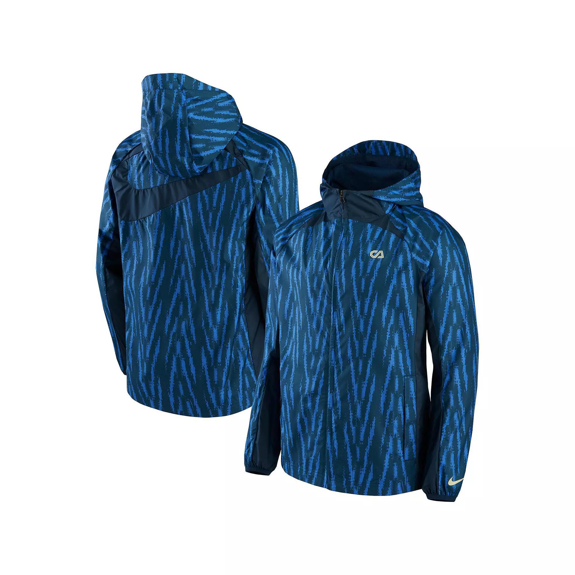 Men's Nike Navy Club America AWF Raglan Full-Zip Jacket, Size: Medium, Caf Blue Product Image
