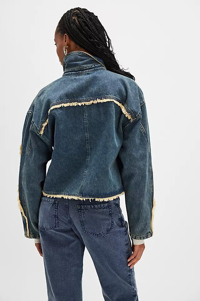 Oval Square River Denim Jacket Product Image