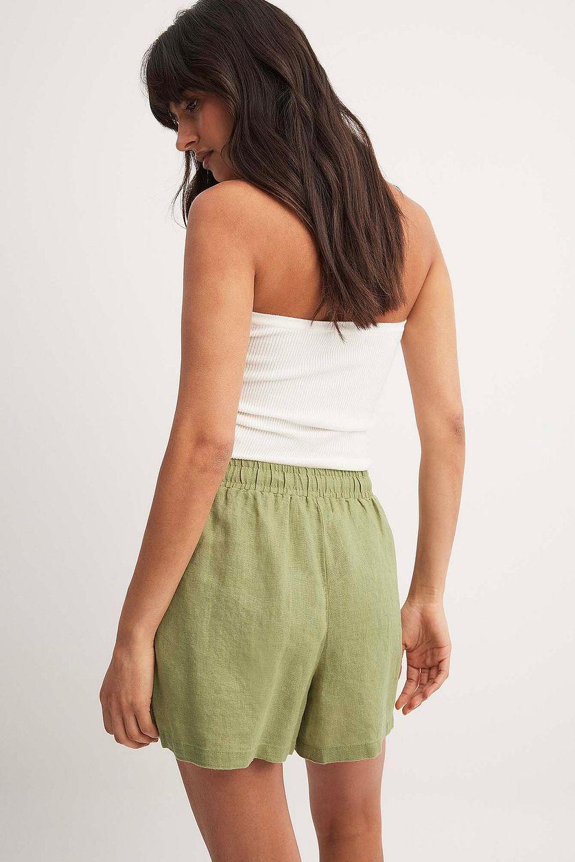 Elastic Linen Shorts Product Image