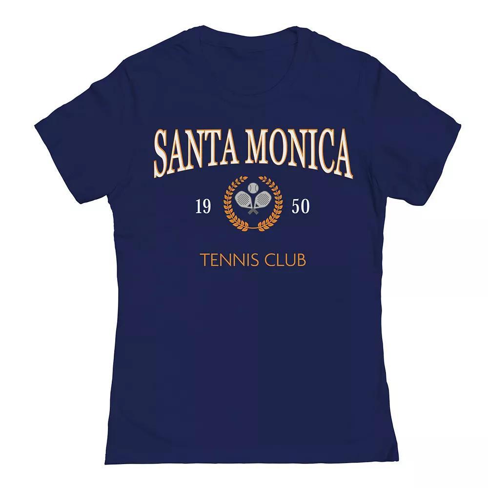 Junior's Tennis Club Womens Graphic Tee, Girl's, Size: Large, Blue Product Image