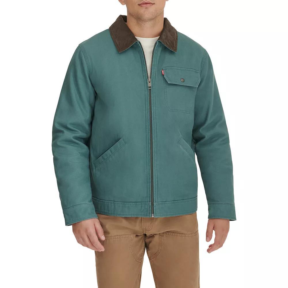 Men's Levi's® Trucker Jacket with Corduroy Collar, Size: Small, Atlantis Product Image