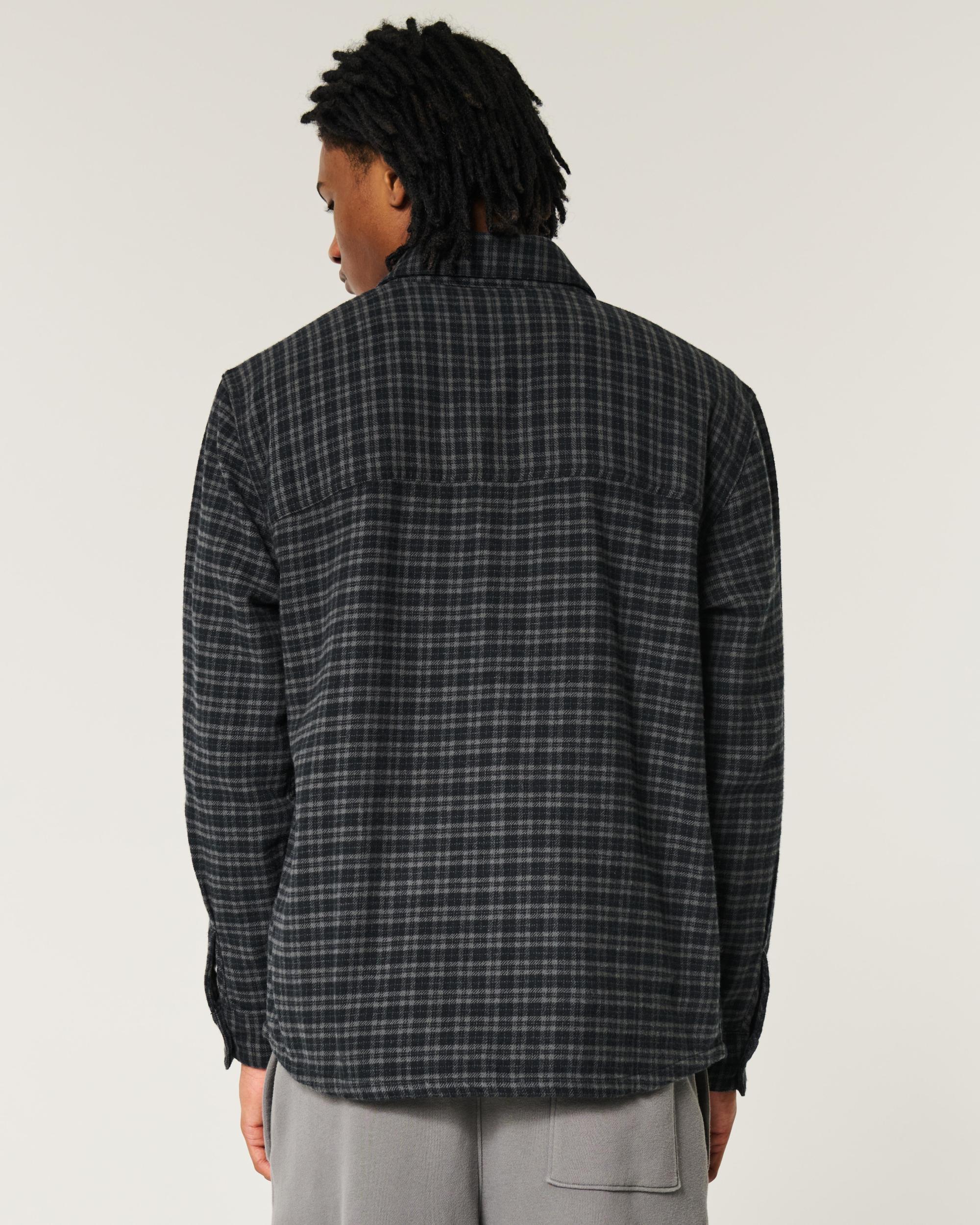 Relaxed Flannel Tom and Jerry Graphic Shirt Product Image
