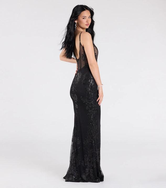 Lindsay Corset Mermaid Sequin Glitter Formal Dress Product Image