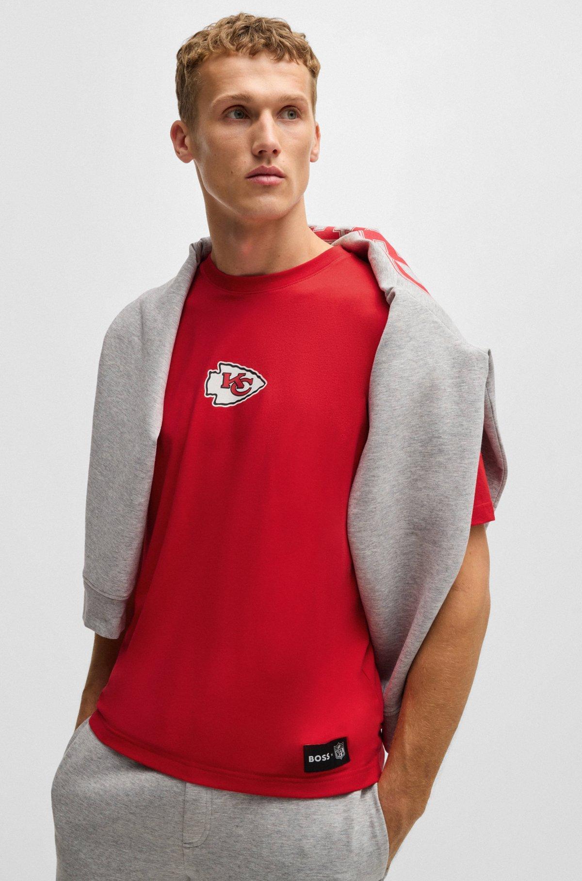 BOSS x NFL stretch-cotton T-shirt with special branding Product Image