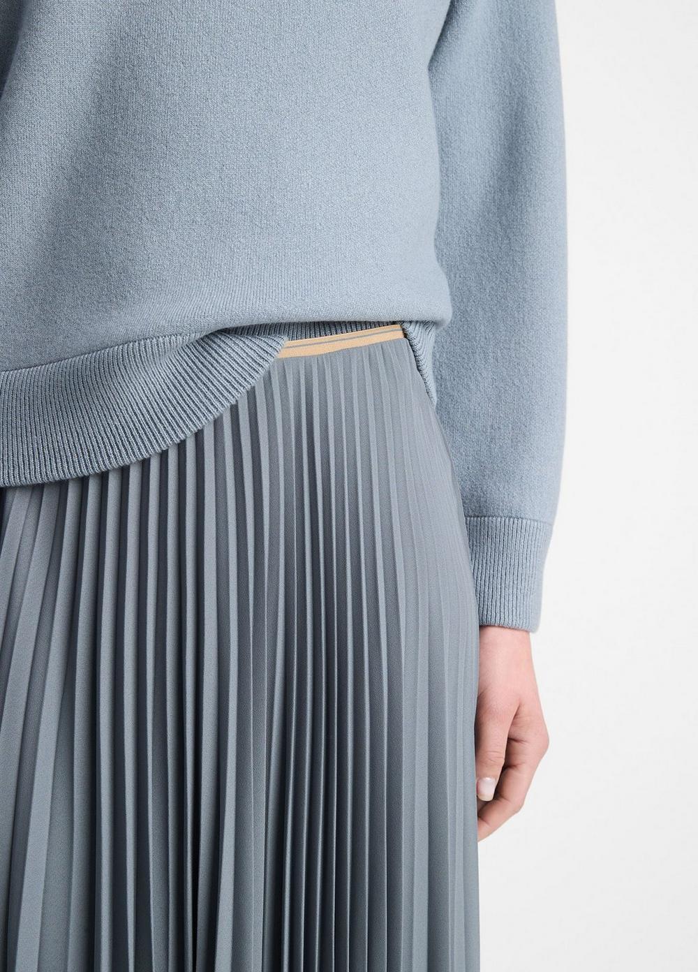 Womens Draped Pleated Skirt, Salt Glass, Size 6 Vince Product Image