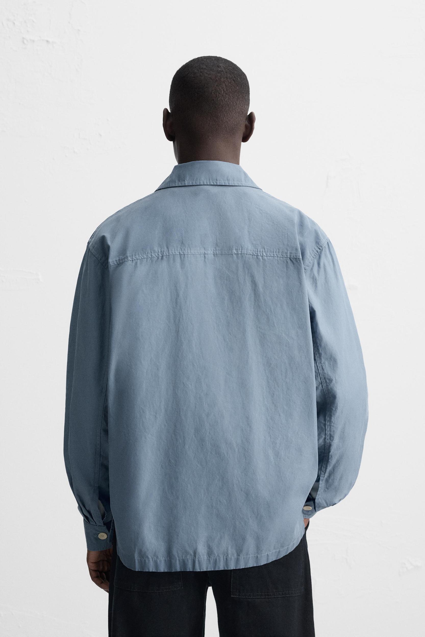 WAXED EFFECT OVERSHIRT Product Image