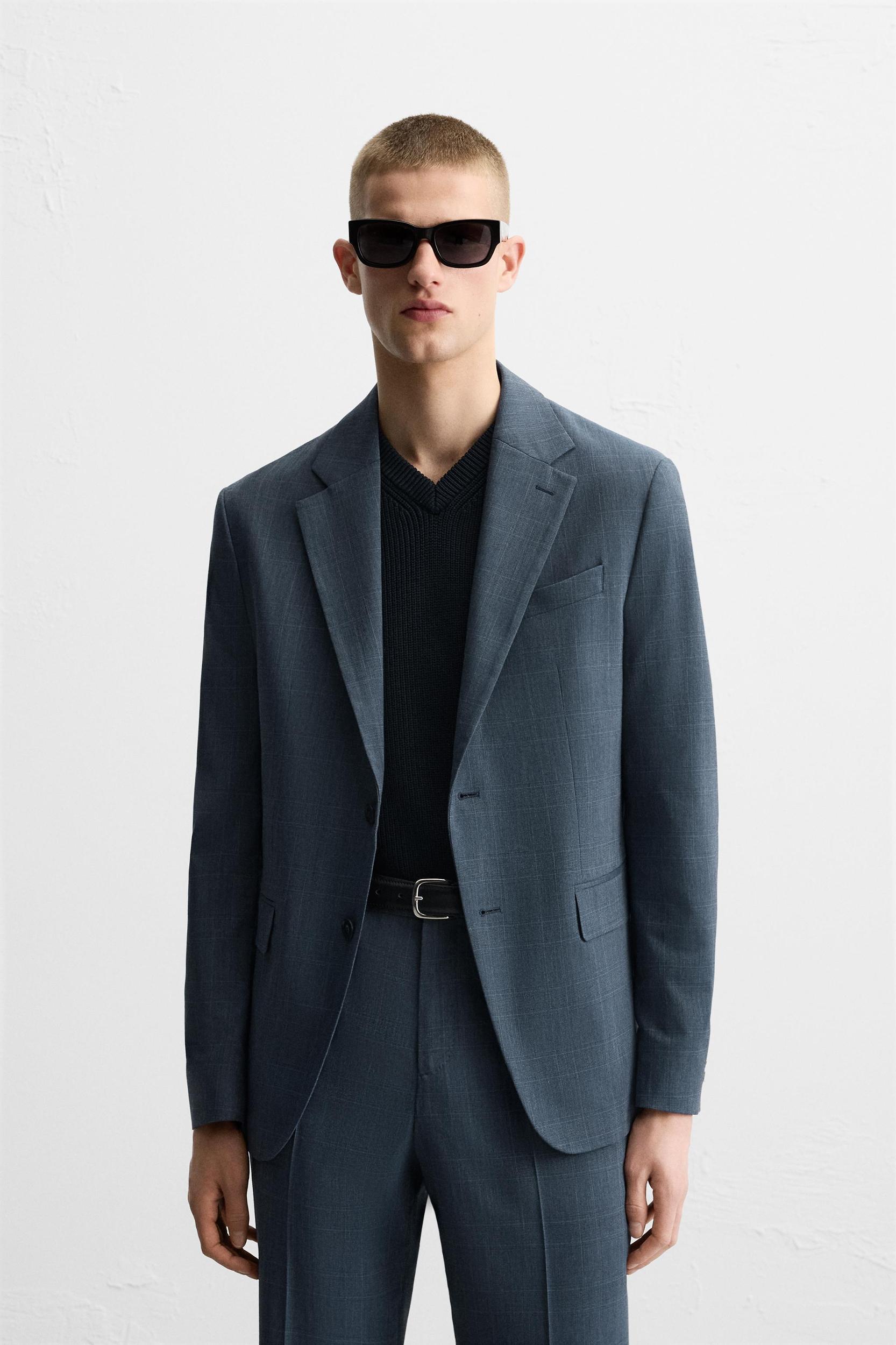PLAID SUIT JACKET Product Image