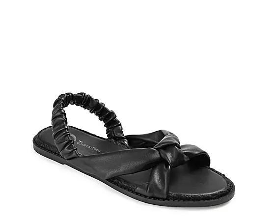 Journee Kiandra Women's Slide Sandals, Size: 6.5, Black Product Image