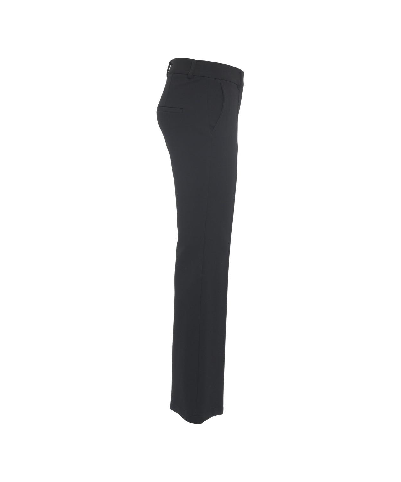 Flared trousers with stitched creases Product Image