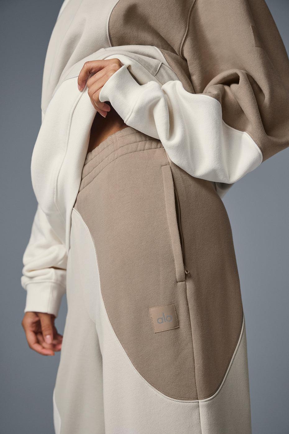 Make Waves Sweatpant - Ivory/Bone/Gravel Product Image