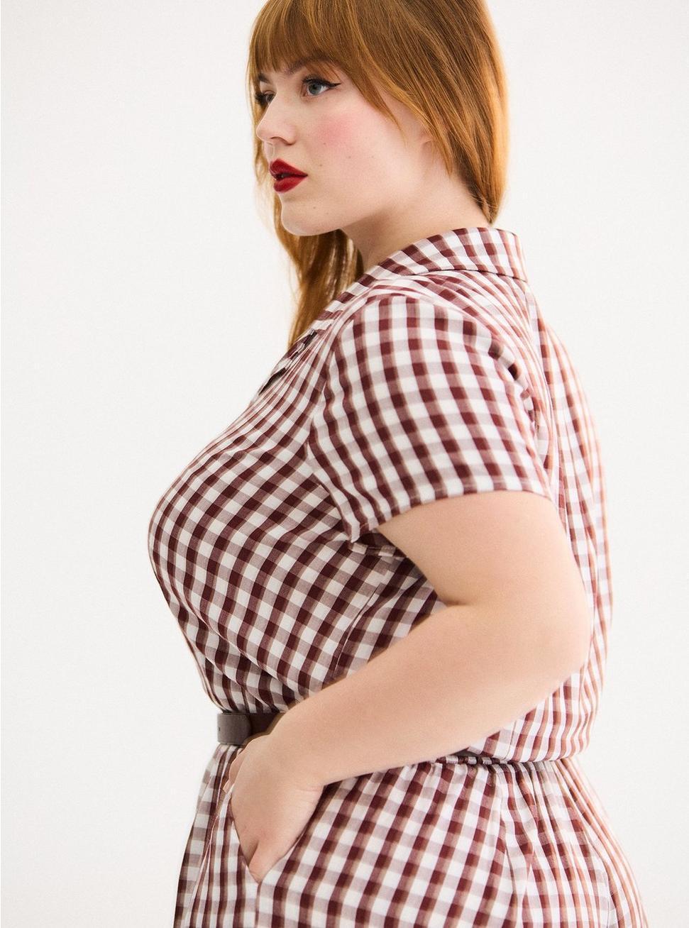 Retro Chic Collared Short Jumpsuit Product Image