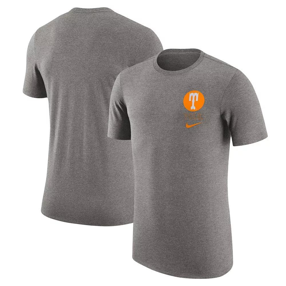 Men's Nike Heather Gray Tennessee Volunteers Retro Tri-Blend T-Shirt, Size: Medium, Grey Product Image